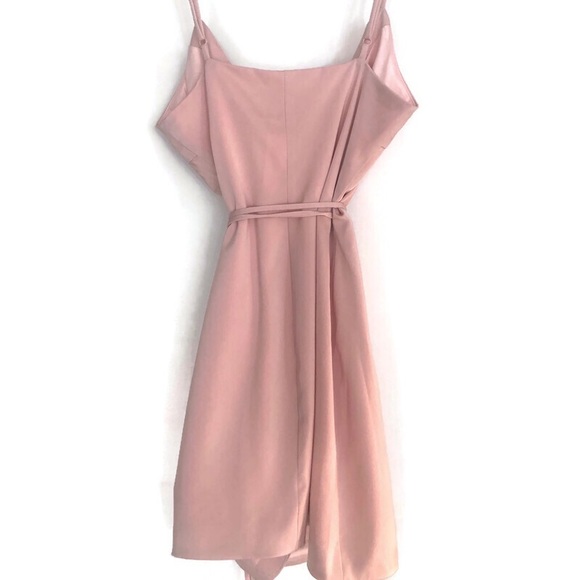 MAJORELLE Nina Mini Dress in Ballet Blush Pink Wrap Around - Picture 4 of 7